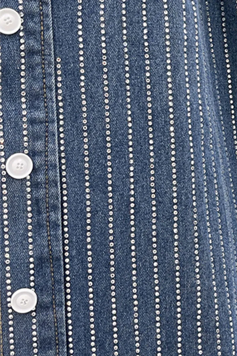 TF741 Mid-length Denim Jacket