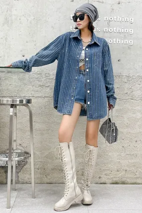 TF741 Mid-length Denim Jacket