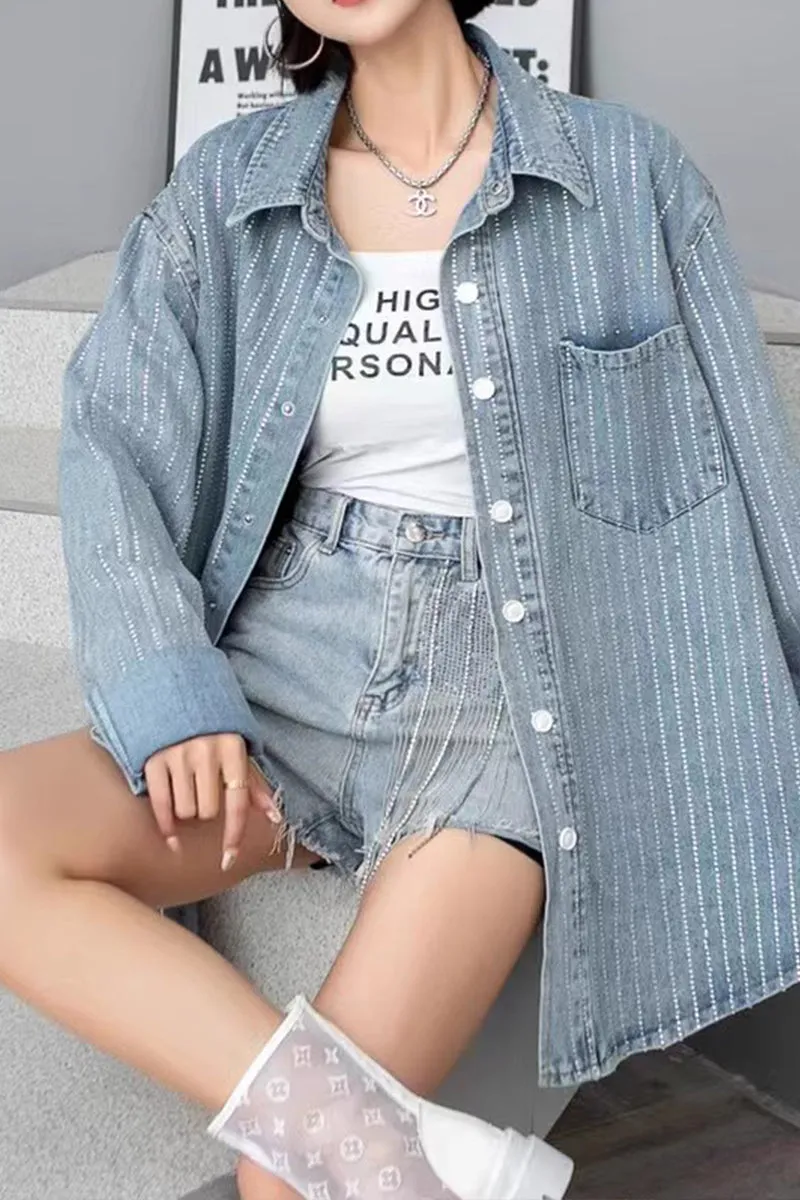 TF741 Mid-length Denim Jacket