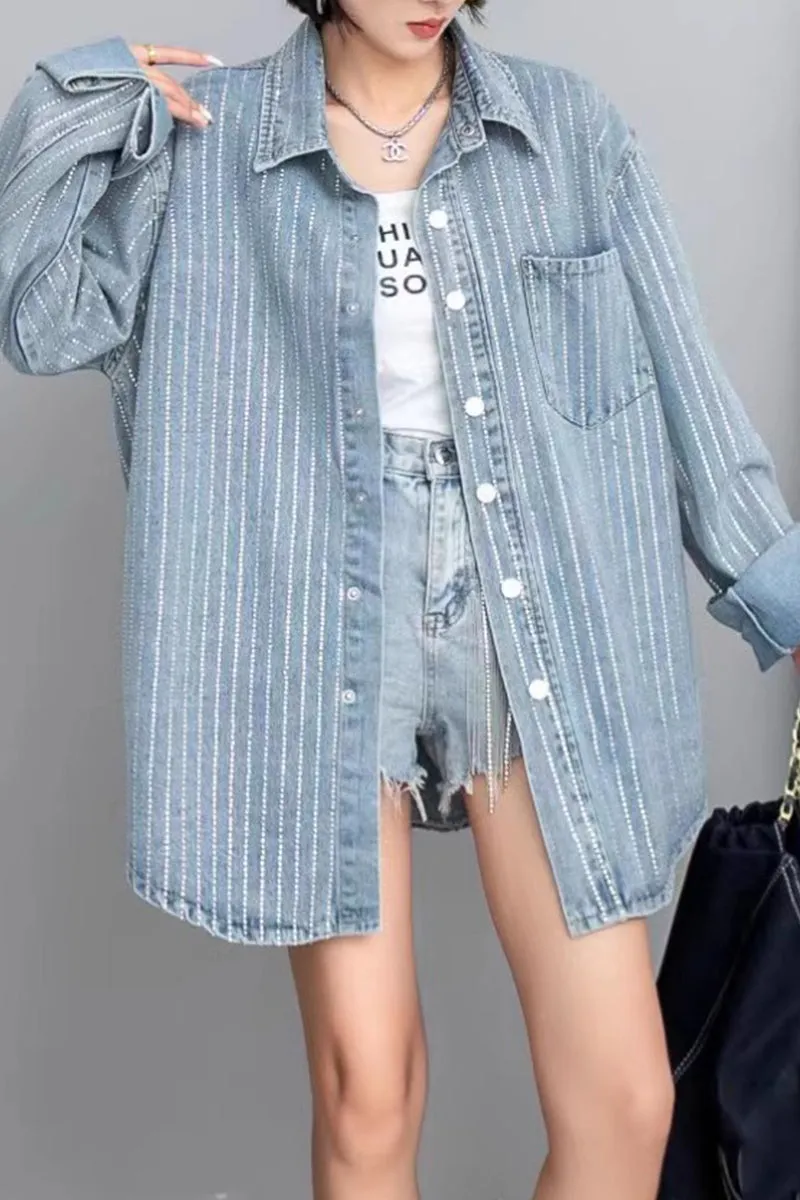 TF741 Mid-length Denim Jacket