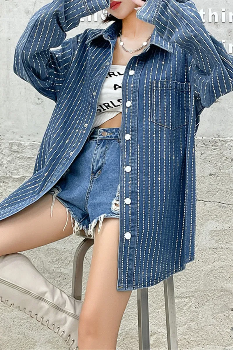 TF741 Mid-length Denim Jacket
