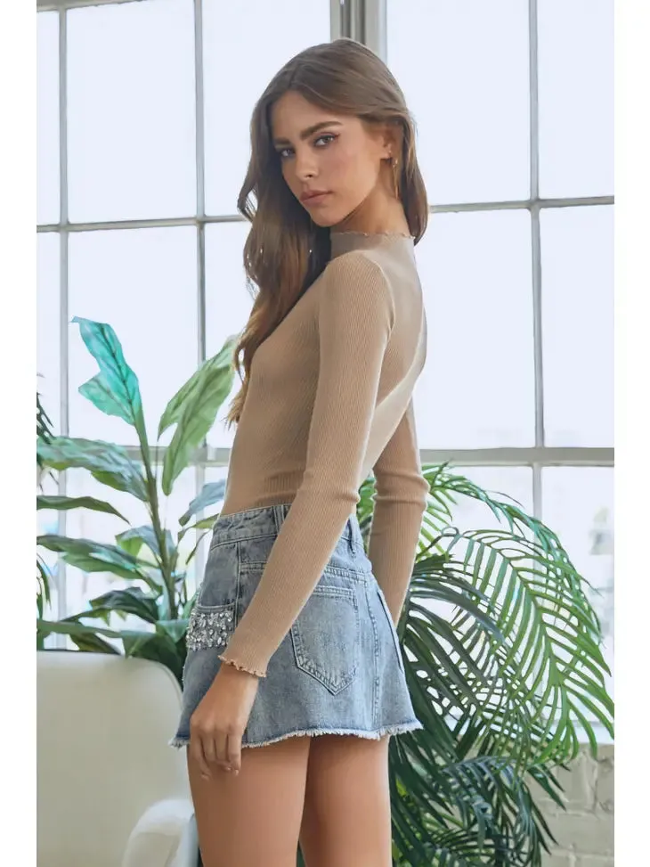 The Frill Knit Bodysuit