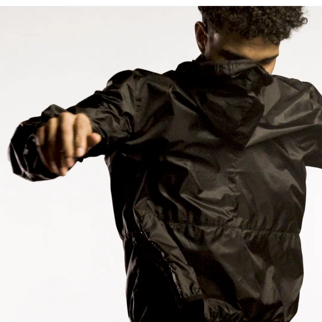 THE PULLOVER WIND SHIRT - BLACK