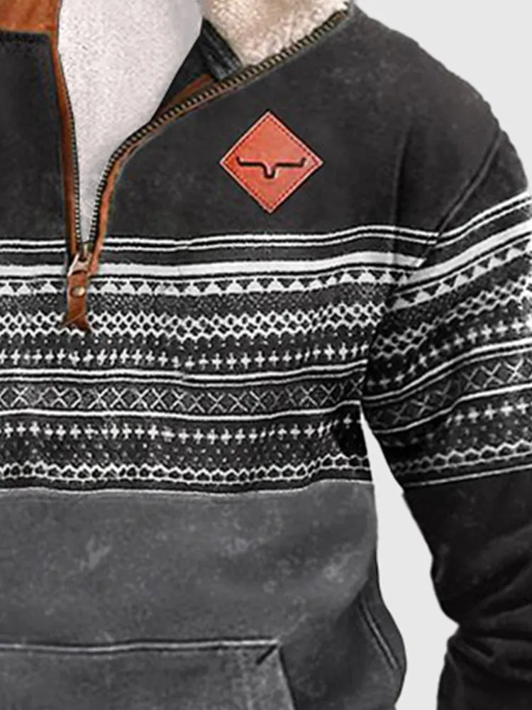 Thermal Fleece Pullover Sweatshirt