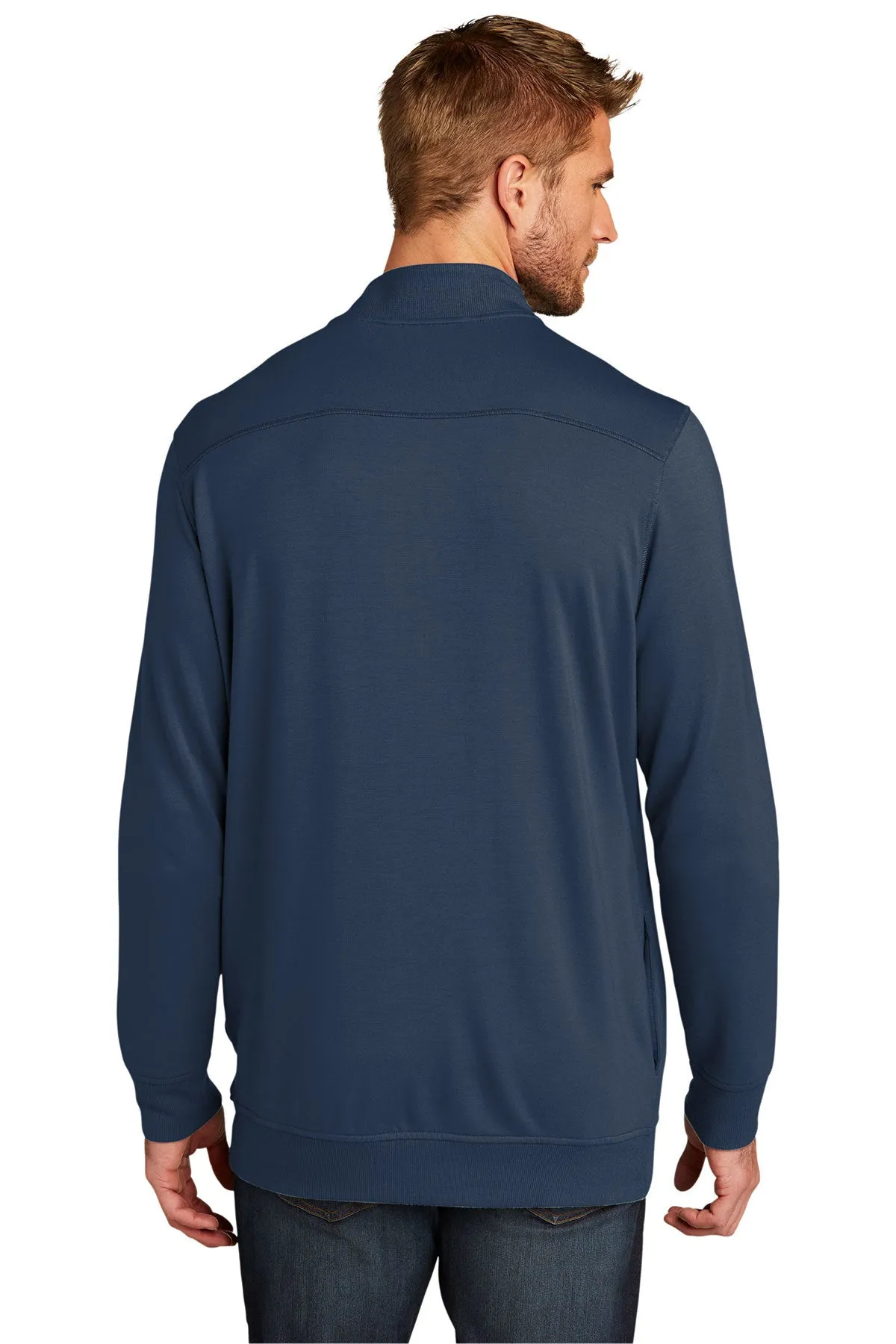 TravisMathew Newport 1/4-Zip Fleece Blue Nights
