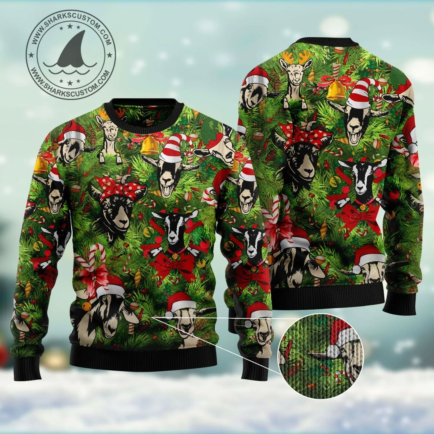 Ugly Sweater JulesRoche All-Over-Print Christmas Pullover
