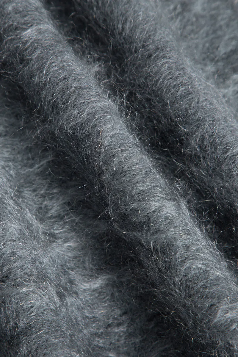 Ultrafine One-Button Brushed Cashmere Cardigan