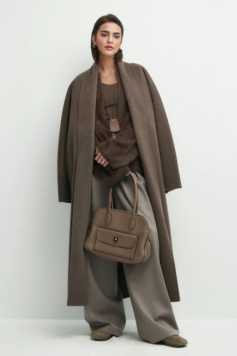 Ultrafine One-Button Brushed Cashmere Cardigan