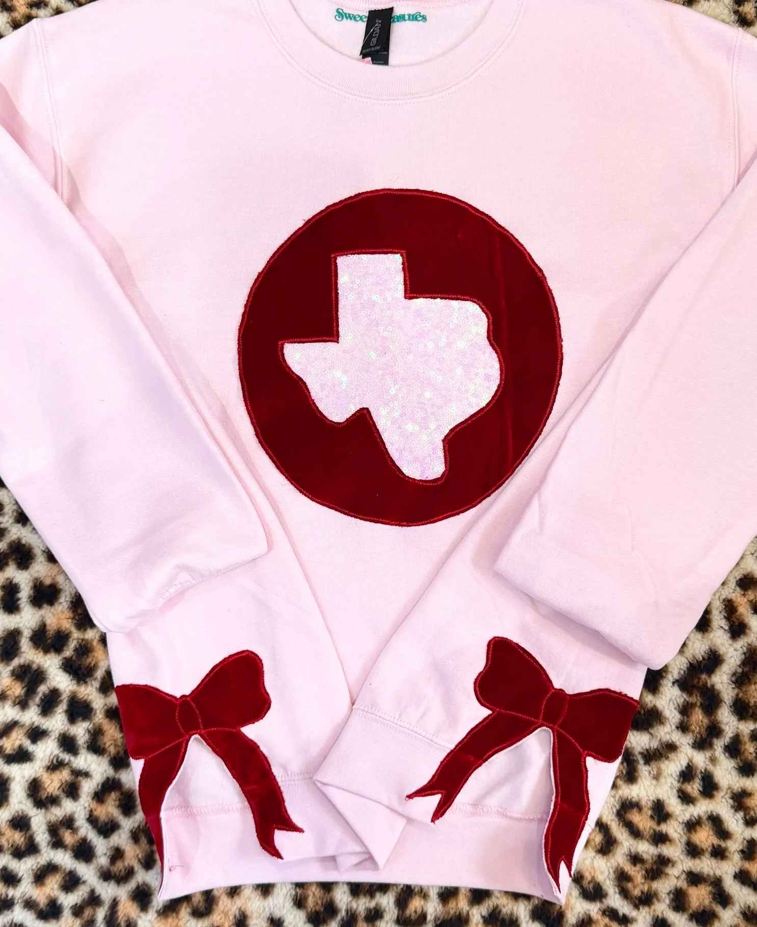 Velveteen Texas Bow Pullover [Pink]