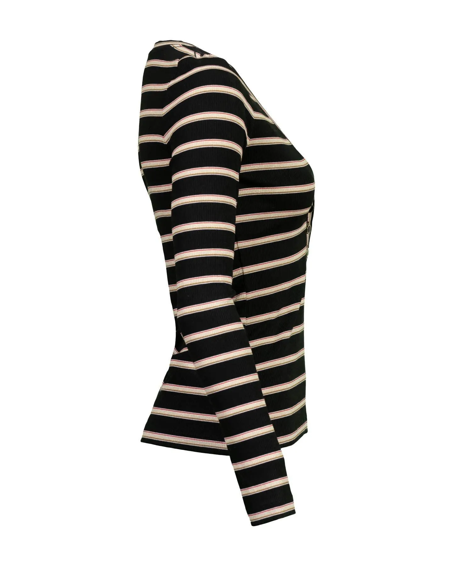 Veronica Beard Shailee Stripe Henley Top