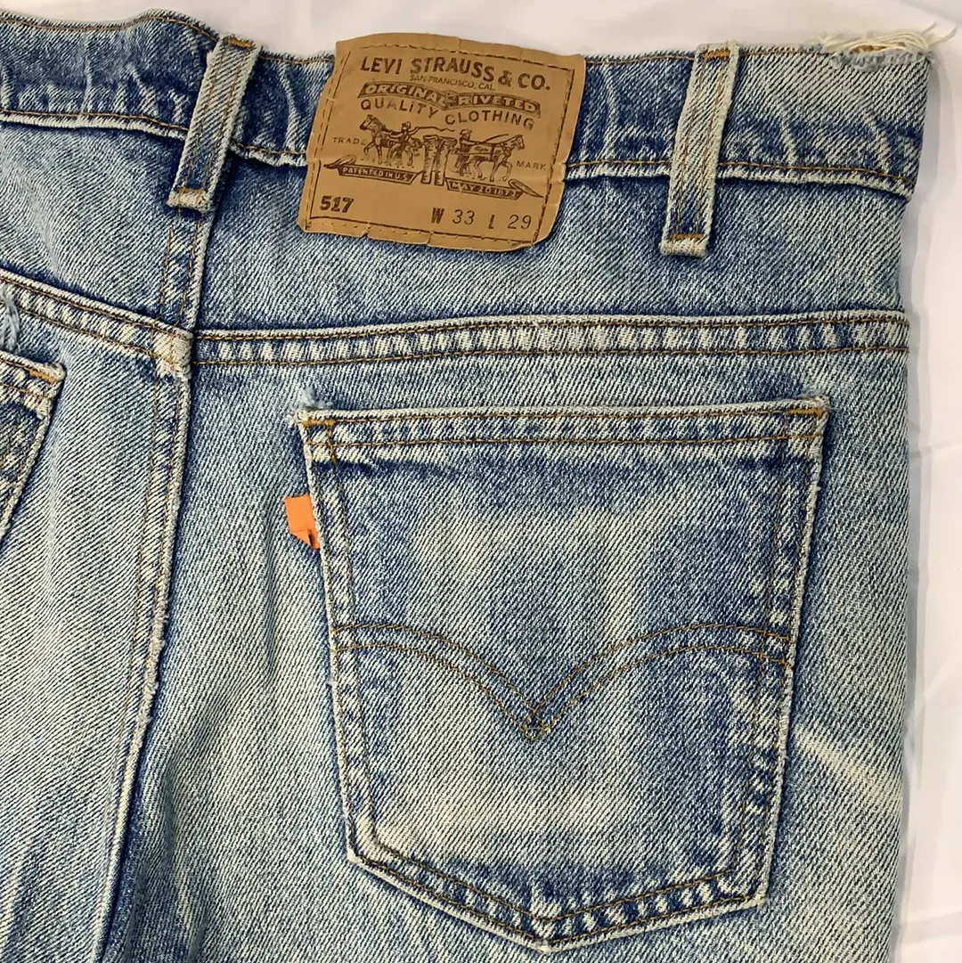 Vintage Levi’s 517 Denim Orange Tab Jeans - W33