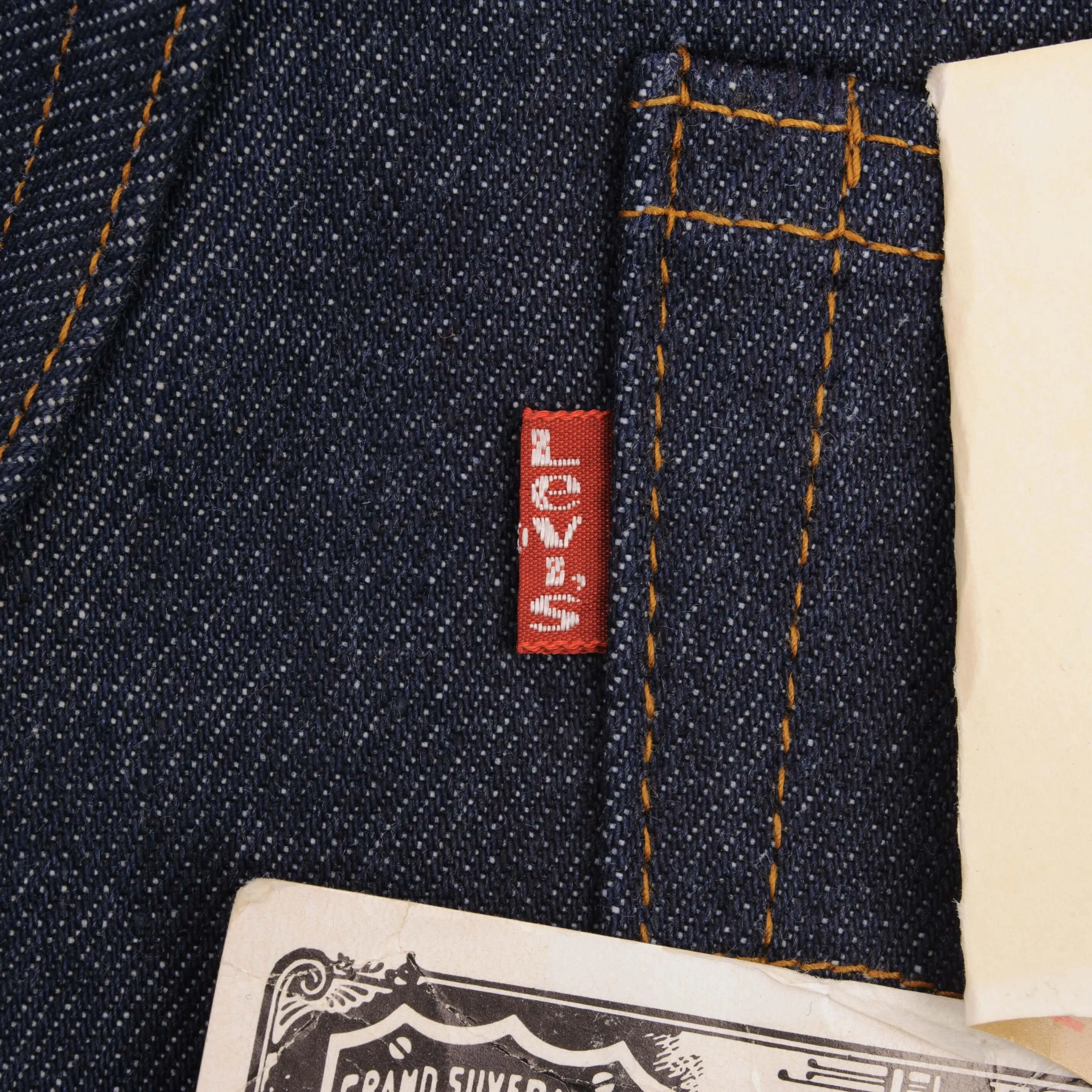 VINTAGE LEVIS 717 SADDLEMAN BOOT CUT JEANS 1977 SIZE 26X34 MADE IN USA DEADSTOCK