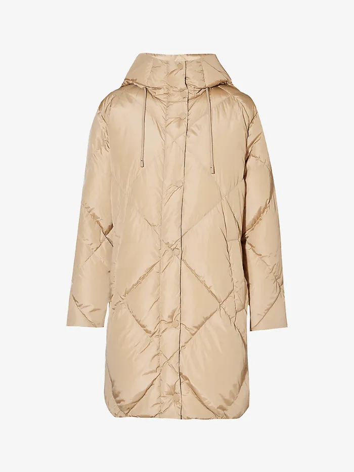 Weekend By Max Mara Calerno Oversized Fit Quilted Woven Coat 23549608336 Col 018