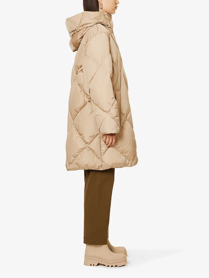 Weekend By Max Mara Calerno Oversized Fit Quilted Woven Coat 23549608336 Col 018