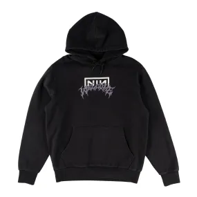 Welcome - X Nine Inch Nails Eraser Puff Print Hoodie Black
