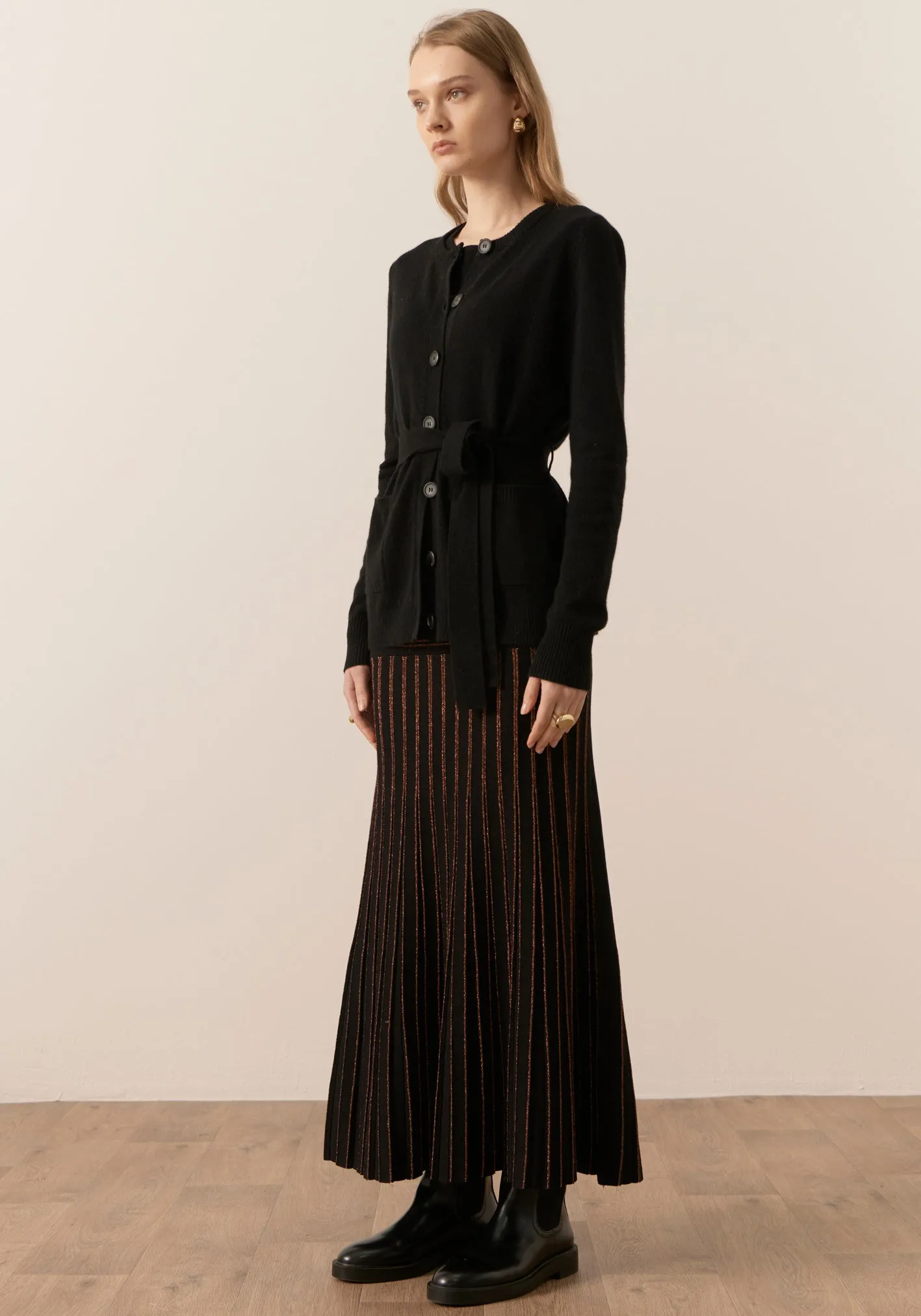 Willow Cashmere Tie Cardigan