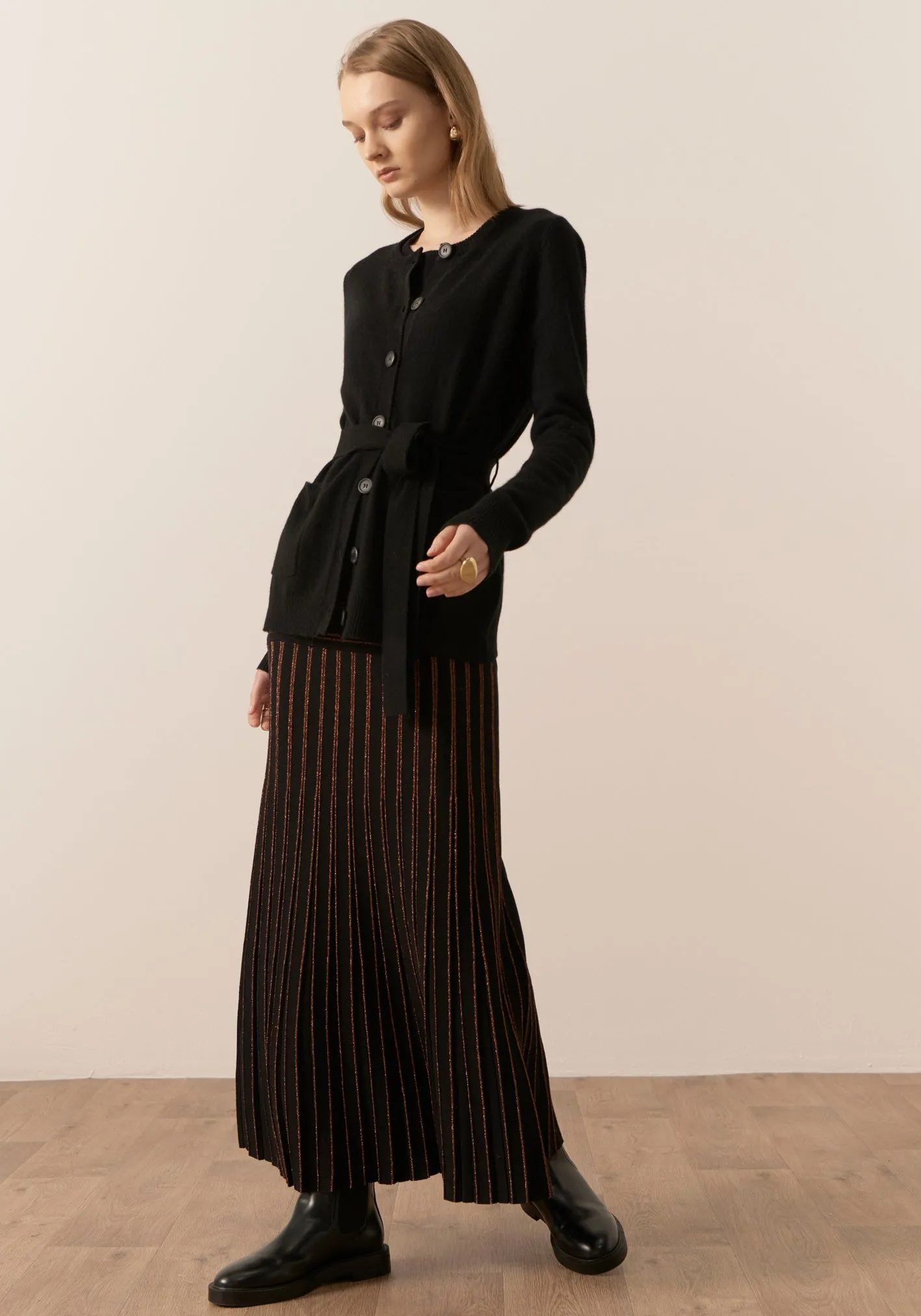 Willow Cashmere Tie Cardigan
