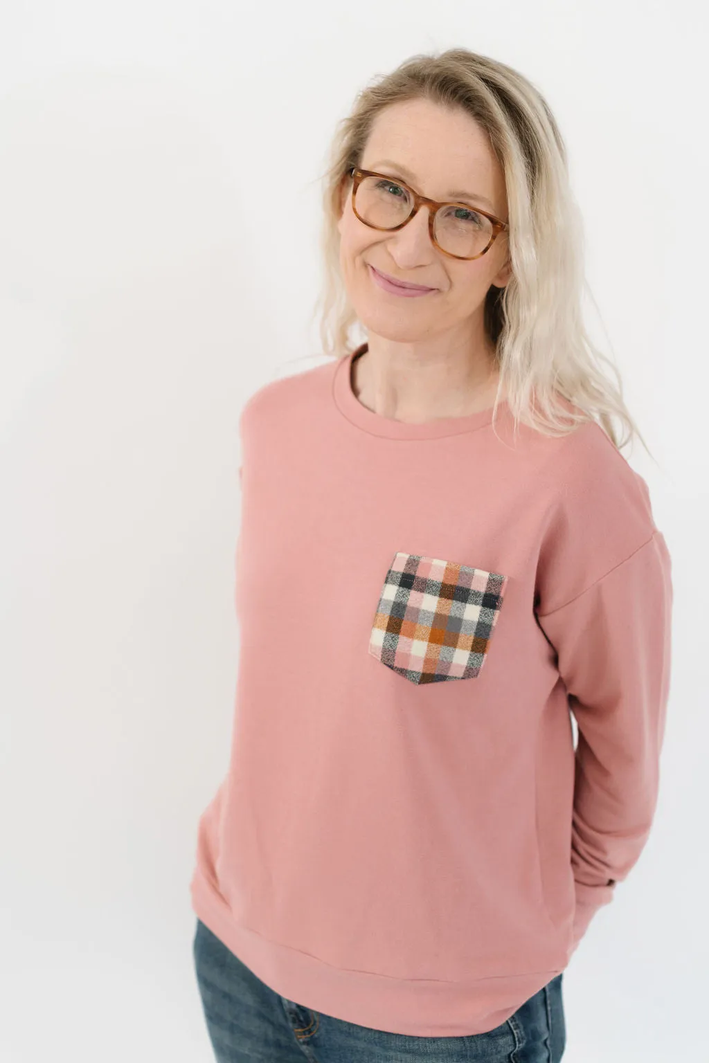 Women's Bamboo Sweatshirt in Rosewood