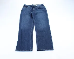 Women's Carhartt Logo Patch Dark Wash Denim Jeans