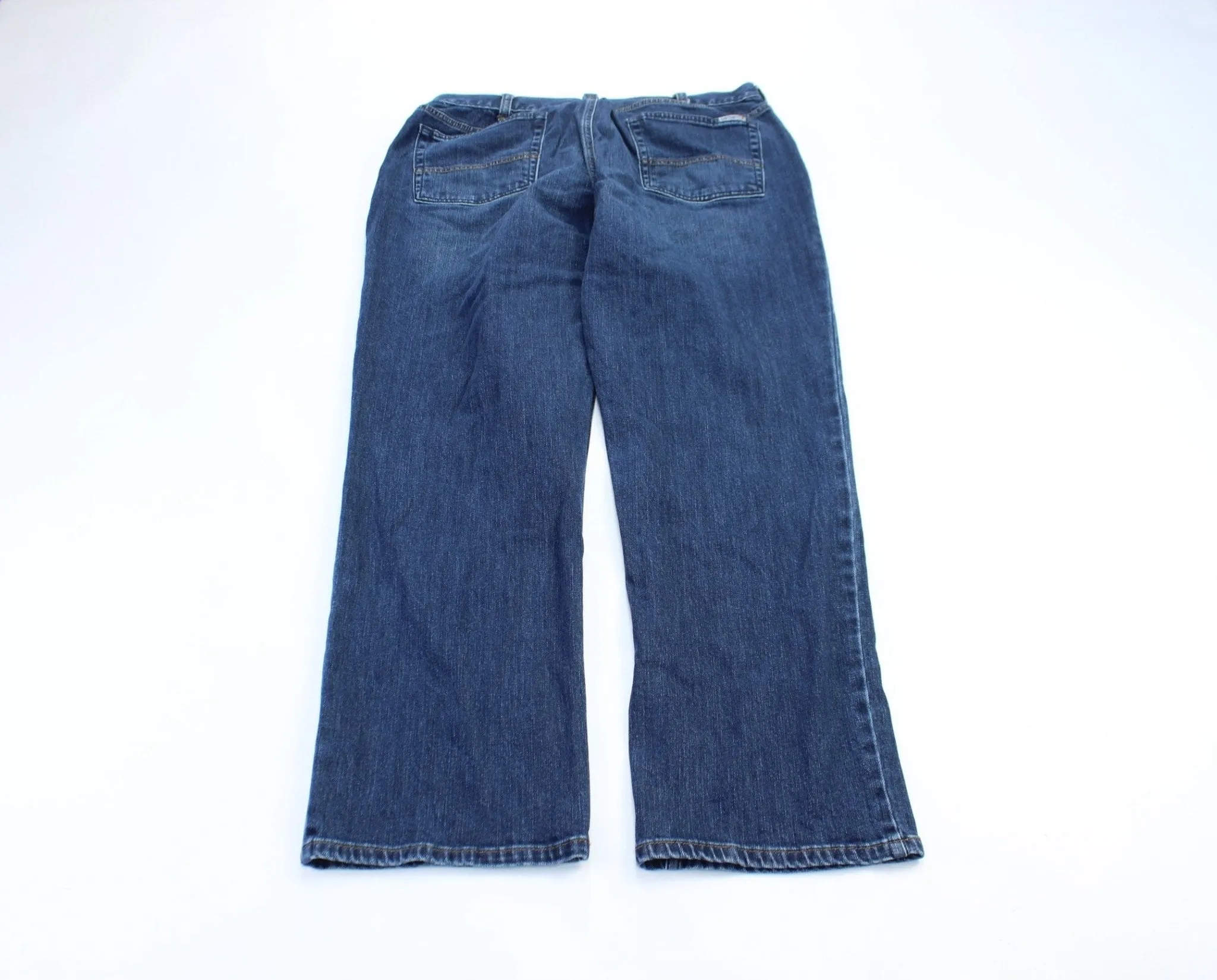 Women's Carhartt Logo Patch Dark Wash Denim Jeans