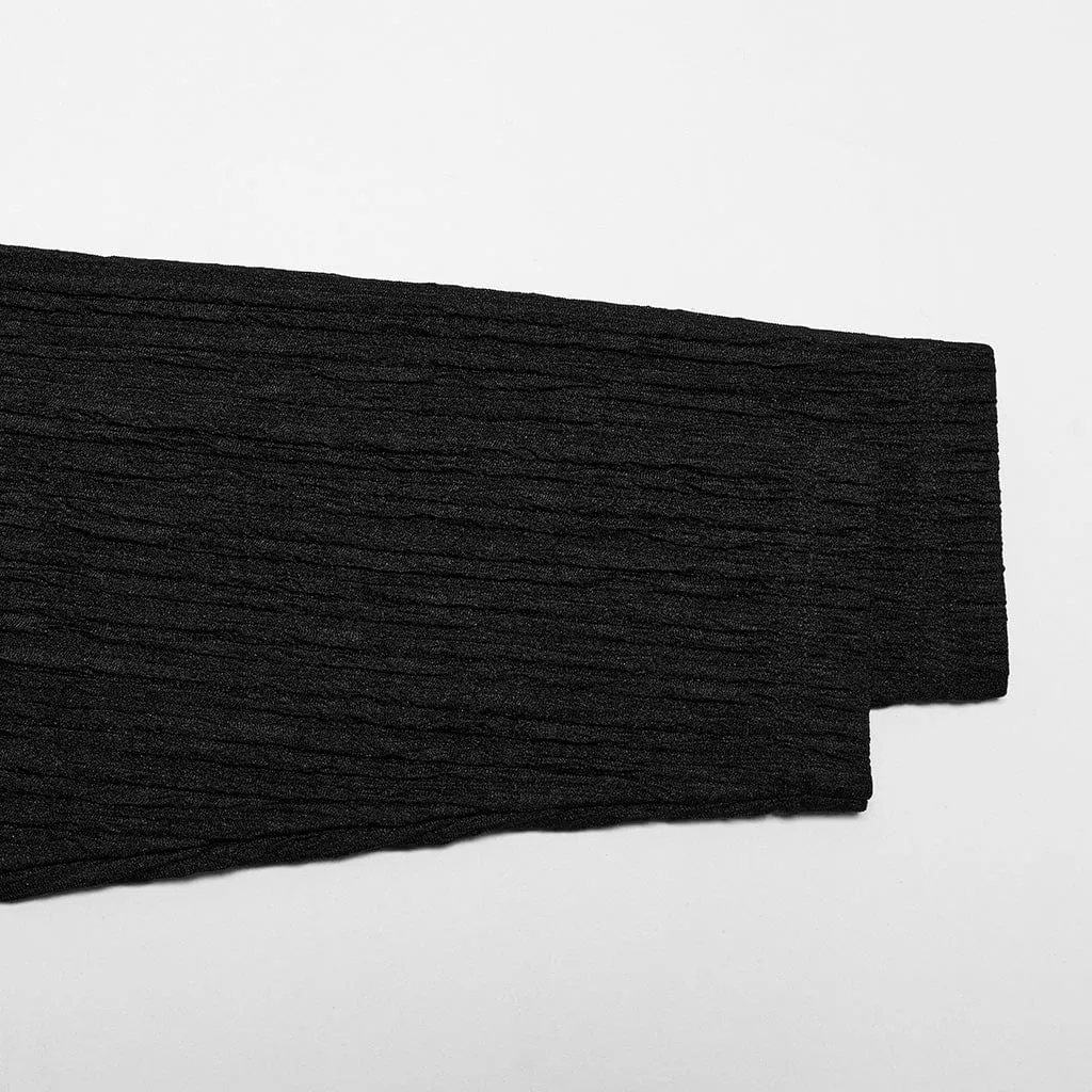 Women's Punk Irregular Ruched Cardigan