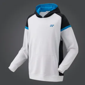 [Yonex YM0007EX Long Sleeve Pullover White Hoodie]