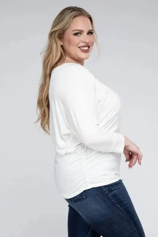 Zenana Plus Size 3/4 Sleeve Top