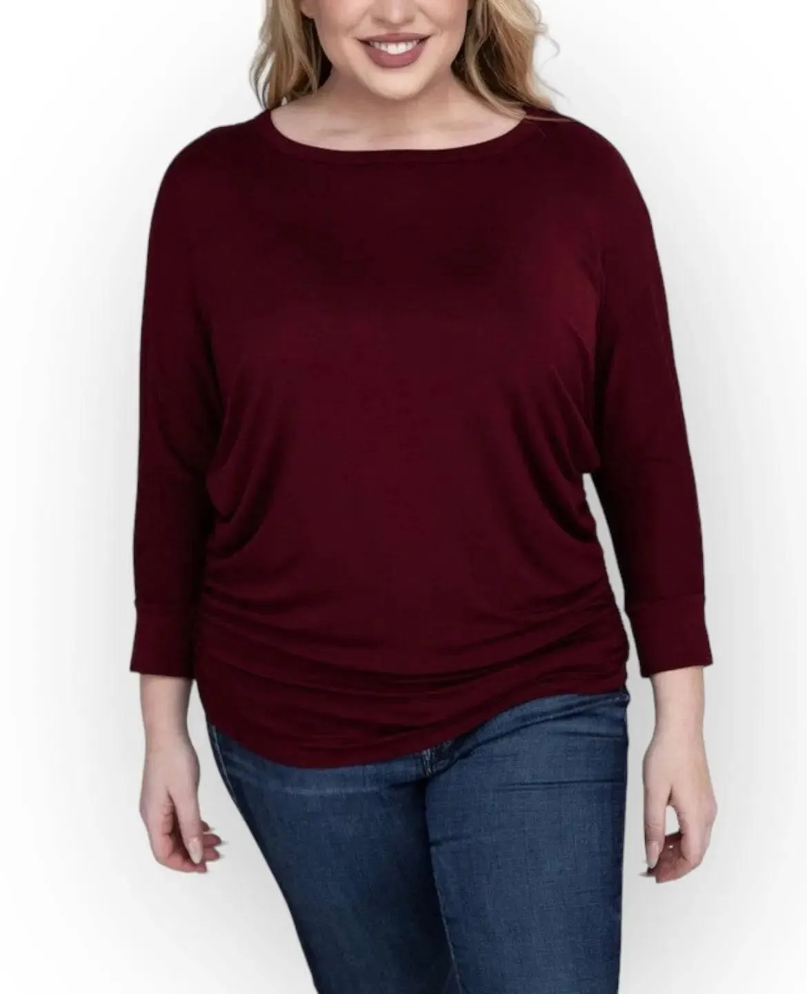 Zenana Plus Size 3/4 Sleeve Top