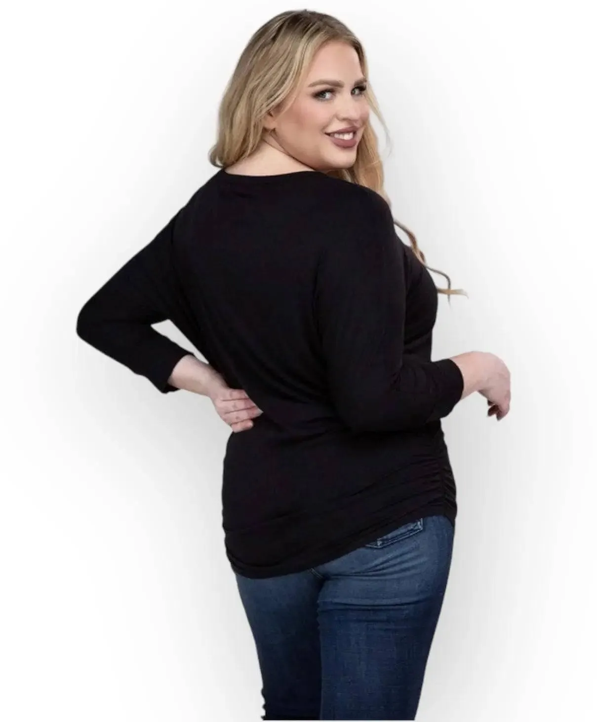 Zenana Plus Size 3/4 Sleeve Top
