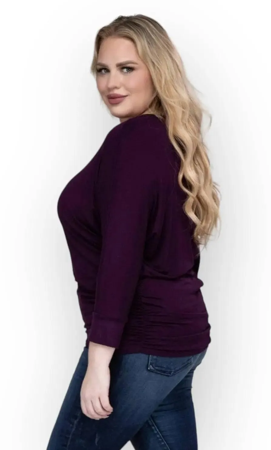 Zenana Plus Size 3/4 Sleeve Top