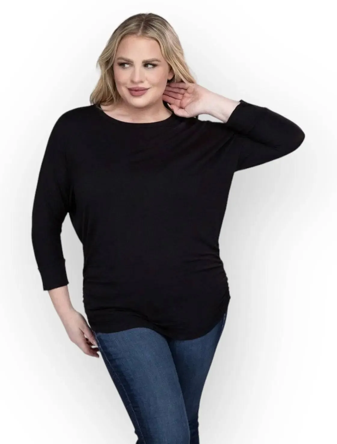 Zenana Plus Size 3/4 Sleeve Top
