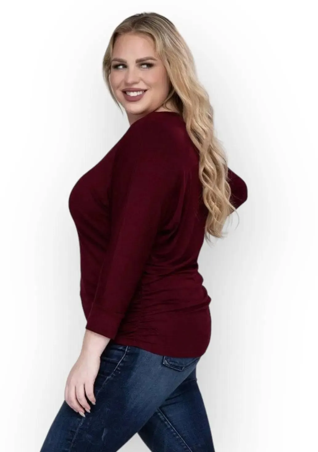 Zenana Plus Size 3/4 Sleeve Top