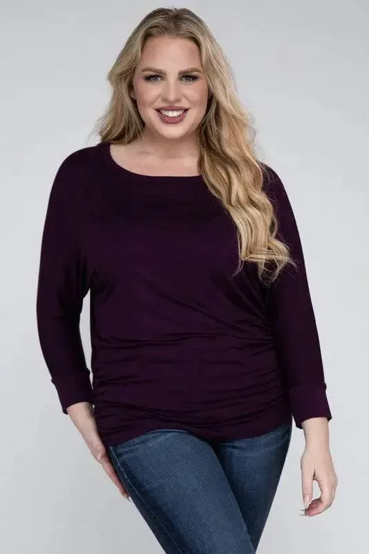 Zenana Plus Size 3/4 Sleeve Top