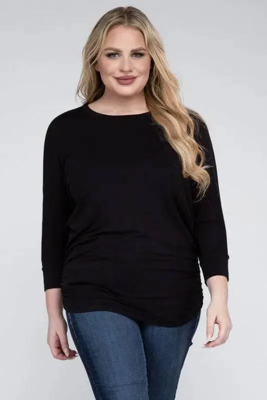 Zenana Plus Size 3/4 Sleeve Top