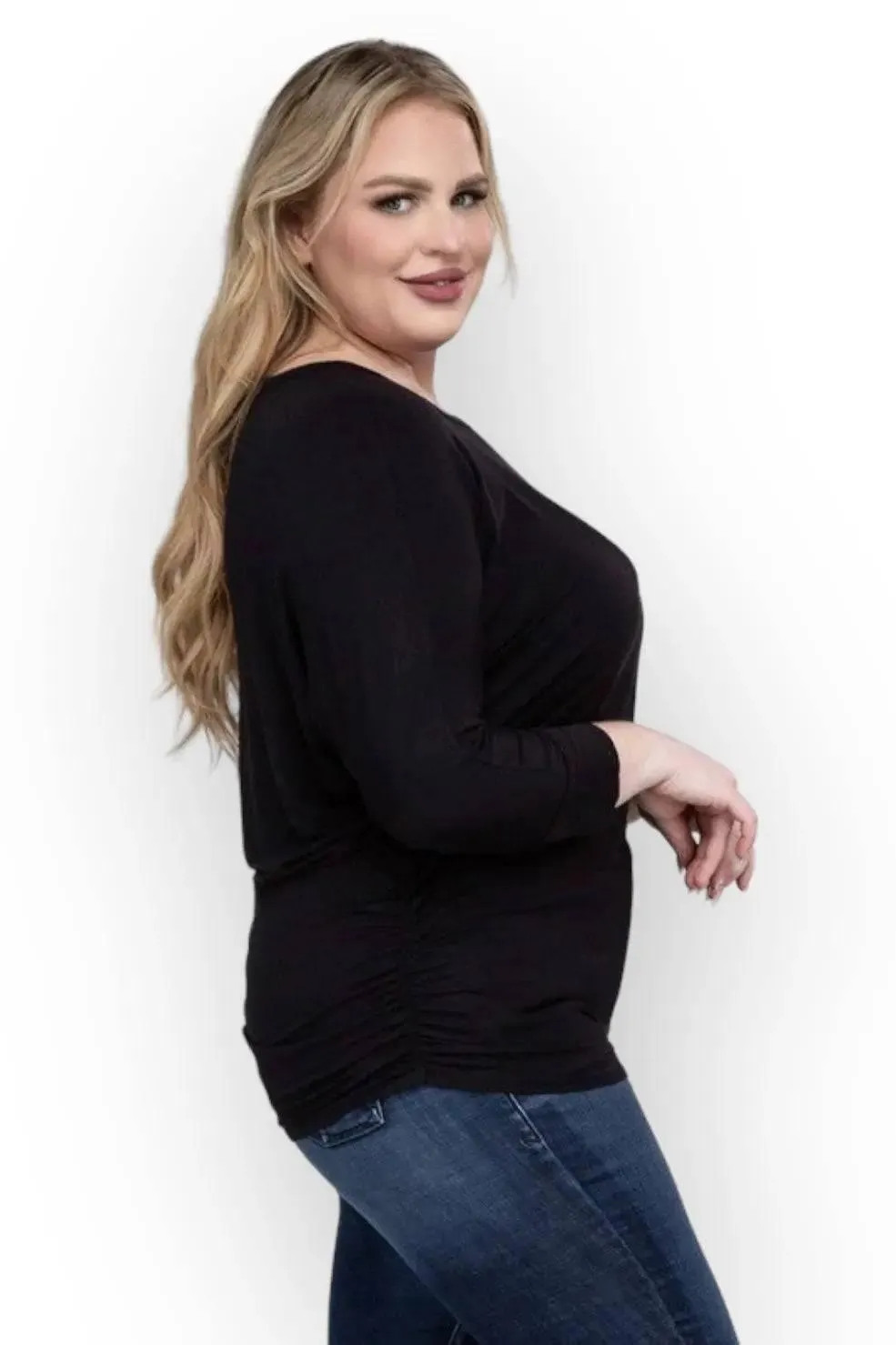 Zenana Plus Size 3/4 Sleeve Top