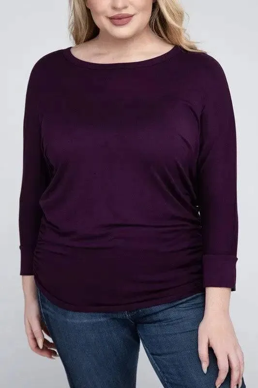 Zenana Plus Size 3/4 Sleeve Top