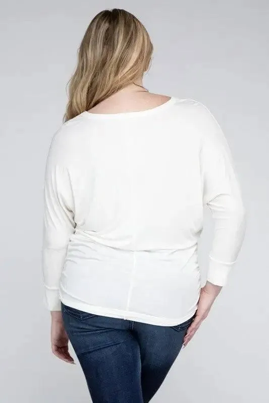 Zenana Plus Size 3/4 Sleeve Top