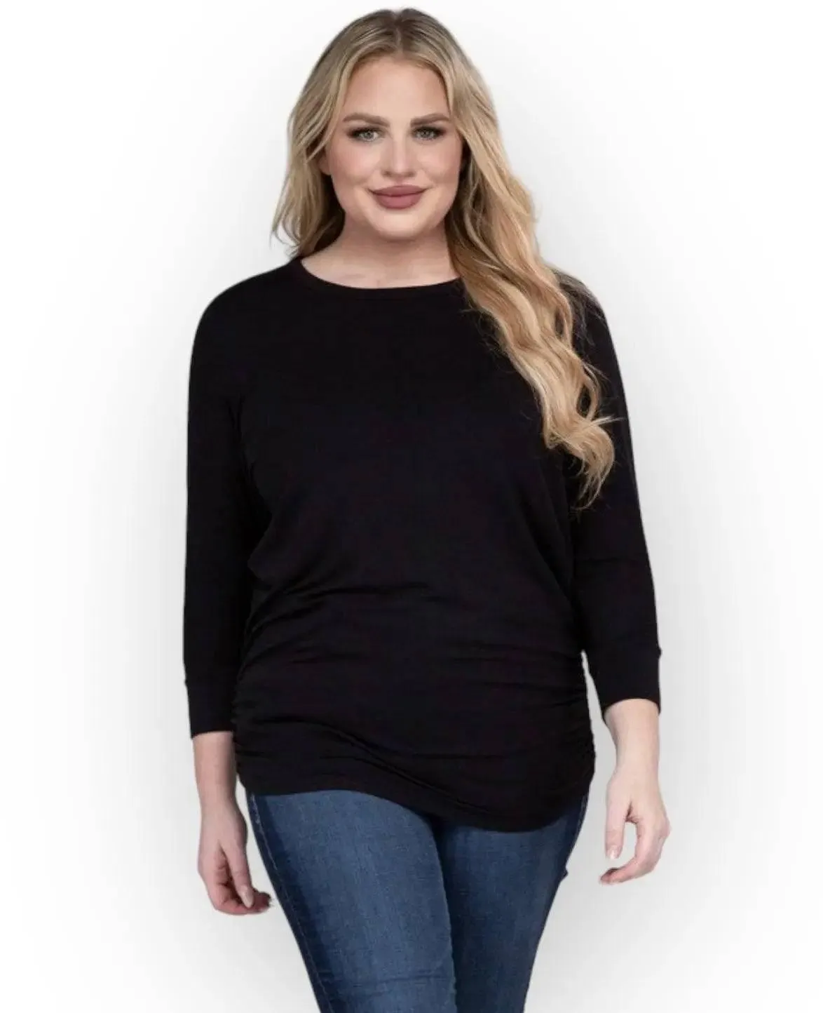 Zenana Plus Size 3/4 Sleeve Top