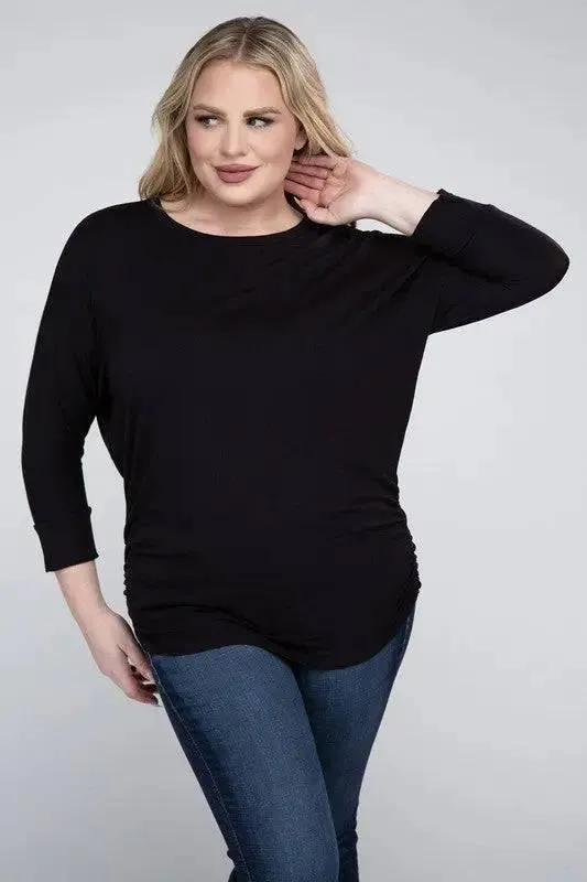 Zenana Plus Size 3/4 Sleeve Top