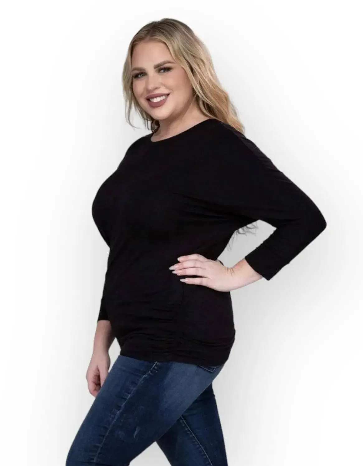 Zenana Plus Size 3/4 Sleeve Top