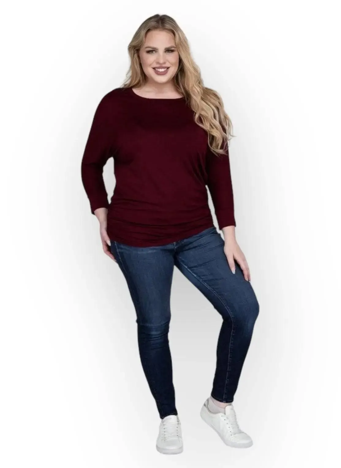 Zenana Plus Size 3/4 Sleeve Top