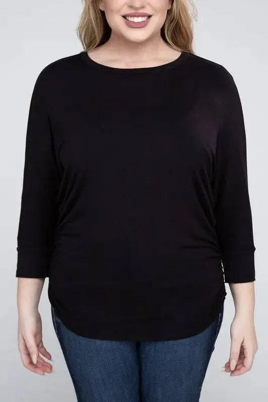 Zenana Plus Size 3/4 Sleeve Top