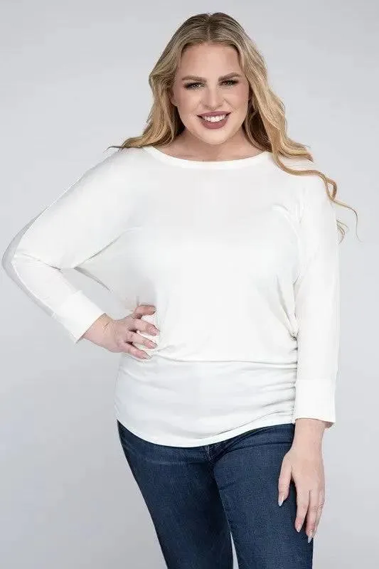Zenana Plus Size 3/4 Sleeve Top