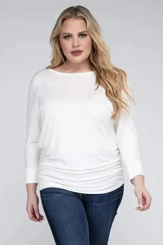 Zenana Plus Size 3/4 Sleeve Top