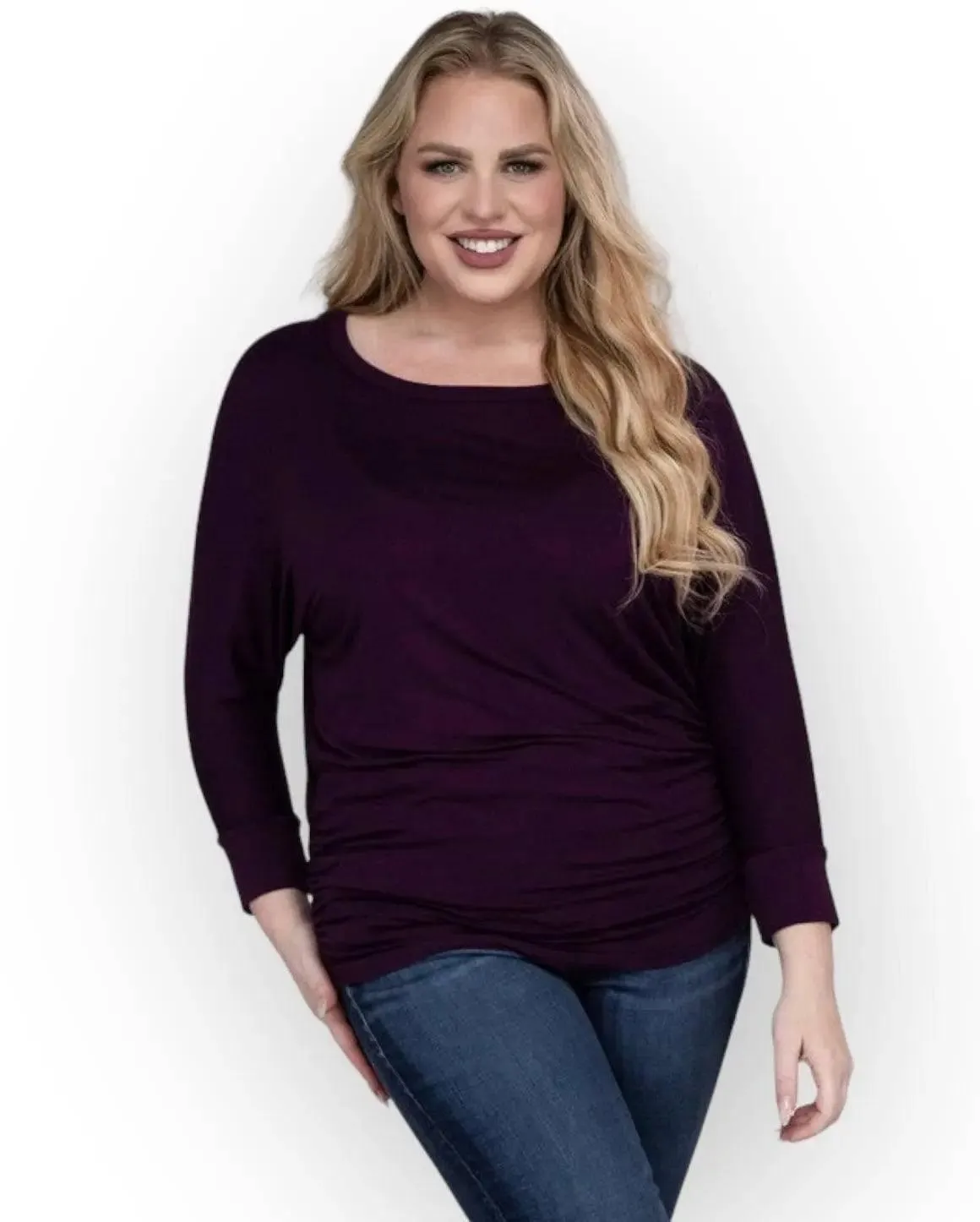 Zenana Plus Size 3/4 Sleeve Top