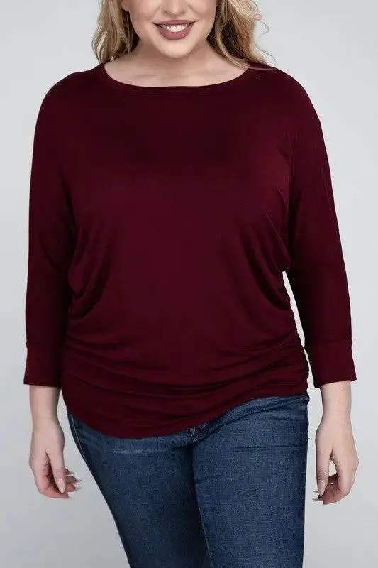 Zenana Plus Size 3/4 Sleeve Top
