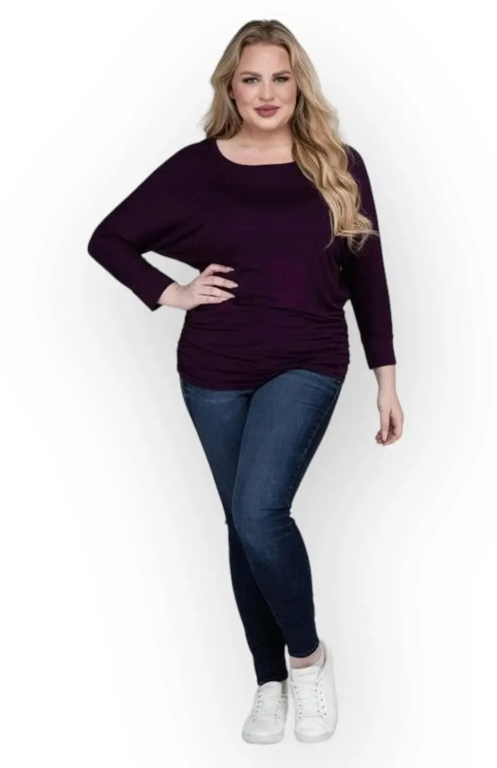 Zenana Plus Size 3/4 Sleeve Top