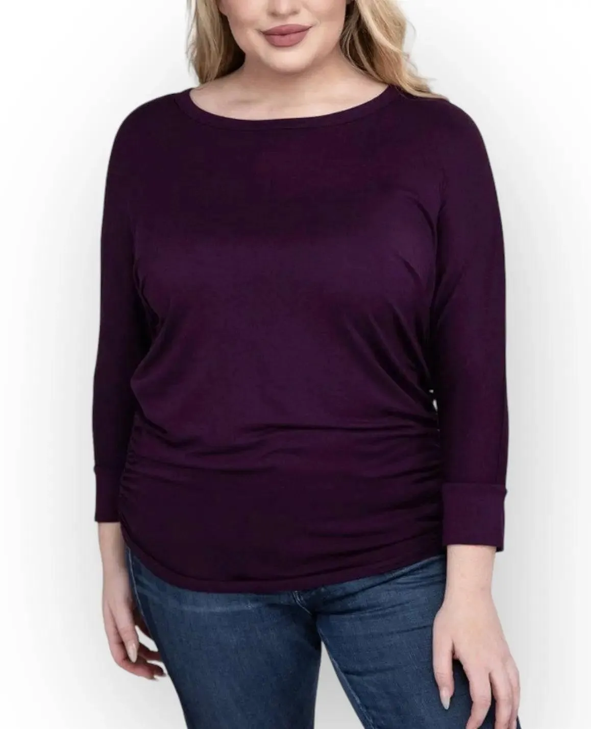Zenana Plus Size 3/4 Sleeve Top
